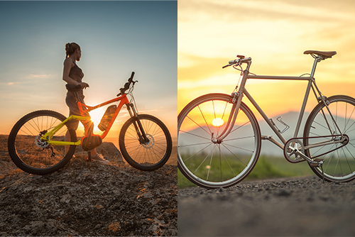 E-Bike vs. Fahrrad